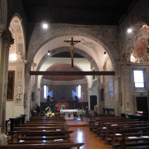 Interno chiesa dei Santi Eufemia e Vincenzo a Ossuccio